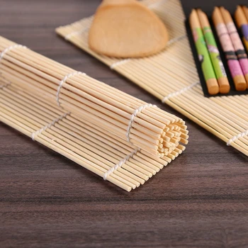 9pcs/set DIY Bamboo Sushi Maker Nastaviť Sushi opony Ryža Súpravy na Výrobu Sushi Roll Kuchynské Náradie Prútika Lyžice Sushi čepeľ