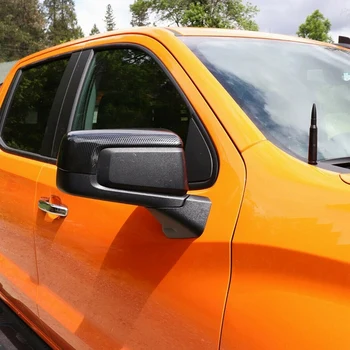 Auto Uhlíkových Vlákien ABS Bočné Kryty Zrkadiel Spätné Zrkadlo Výbava pre Chevy Silverado / GMC Sierra 1500 2019-2021