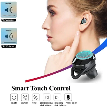 Bluetooth Slúchadlá Slúchadlá Bezdrôtové Slúchadlá Stereo 3300mAh Typ Batérie-C Mikrofón Vodotesné Slúchadlá Pre Mobilné Telefóny