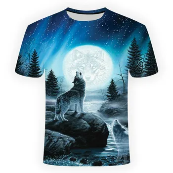 Chladné letné tričko pre chlapcov a dievčatá, módne 3D osobné krátky rukáv deti T-shirt, 2021 vlastné zvierat T-shirt