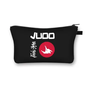 Cool Bojových Taekwondo /Milujem Judo / Tlač Make-Up Tašky Pre Cestovné Ženy Kozmetická Taška Femme Neceser, Aby Do Vrecka, Skladovanie Taška