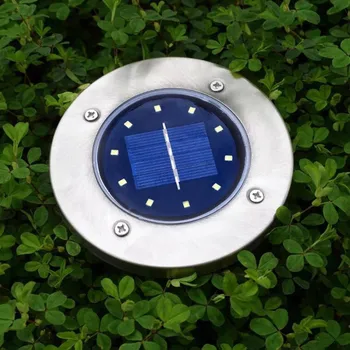 Cool/Teplá Biela 4-16 LED Solárne Napájanie Pochovaný Svetlo Zeme Lampy Vonkajšie Ceste v Záhrade Podlaha Podzemné Lampy Dropshipping
