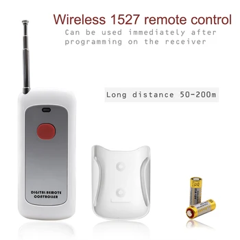 Dlhé vzdialenosti 1 kanál 1527 učenie kód diaľkové ovládanie bezdrôtový vysielač pre zapnutie Svetla Elektronické Brány, Access Control