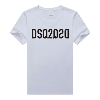 Dsq2 letné štýl DSQ2 Listy, bavlna Mužov a Žien T-shirt príležitostné O-Neck T-shirt short sleeve t T-shirt pre mužov