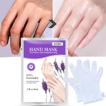 Exfoliačný Moisturizing Hand Maska Hodváb Lyžovanie Zlepšuje Suché Exfoliačný Odstrániť Odumreté Zimné Hydratačný Strane Starostlivosť O Pleť