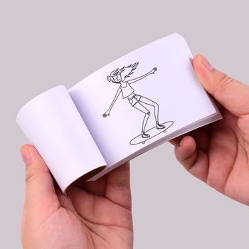 Flip Book Auta s Mini Light Pad LED Lightbox Tablet Dizajn s Otvorom 300 Listov Flipbook Papier na Kreslenie Pauzovací Skicovanie