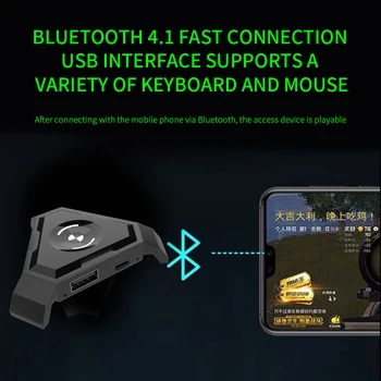 Gamepad Pubg Mobile Bluetooth Android 4.1 PUBG Radič Herné Klávesnice, Myši, PC Converter pre IOS Ipad PC Adaptér USB