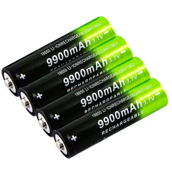 GTF 3,7 V 18650 9900mAh Nabíjateľná Batéria 2/4/8pcs Batérie + 4 Sloty 3,7 V 18650 USB nabíjačky