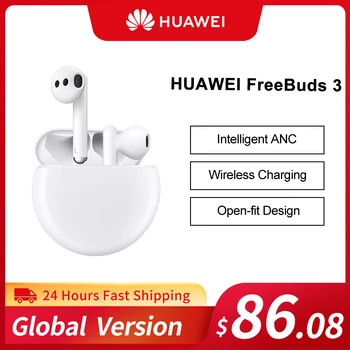 Huawei Freebuds 3 Bezdrôtové Bluetooth Slúchadlá TWS Kirin A1 Čip, Nízke Frekvencie Handset ANC Slúchadlá Pre Mate 30 Pro P40 lite