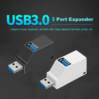 Hub3 Port Splitter 3.0 In-line USB HUB pre Rozšírenie Hub Mini USB 3.0/2.0 High Speed Hub Rozbočovač Box Rozšírenie Adaptér Pre Počítač