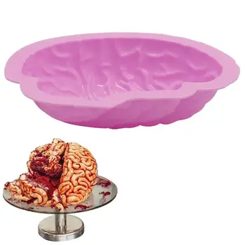 Inovatívne Mozgu Tvarované Silikónové Tortu Silikónové Formy Kuchyňa DIY Tortu Formy Candy Cookies Pečenie Fondant Formy Cake Decoration Nástroje