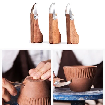 Keramika Keramické Nástroje Veľké Prázdne Nôž Single-Hlava Hliny Tvarovanie Rezaním Textúra Škrabanie Nástroj
