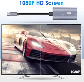 Kompatibilný s HDMI USB-C digitalizačné Karty HD 1080P Typ C pre HD-MI Zachytávanie Videa Dosková Hra Záznam Live Streamingové Vysielanie