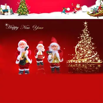 Kreatívne Elektrické Santa Claus Bábiky Hračky Vianočný Spev Darček Bábika, Osvetlenie, Hudobná Hračka Hračka Tanec Pre Deti Santa Vianočné Q7N4