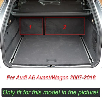 Kufri Poschodí Kožené Vložky Kufri Mat Nákladný Priestor Podlahe Koberec Na Audi A6 Avant Vozeň 2007-2018
