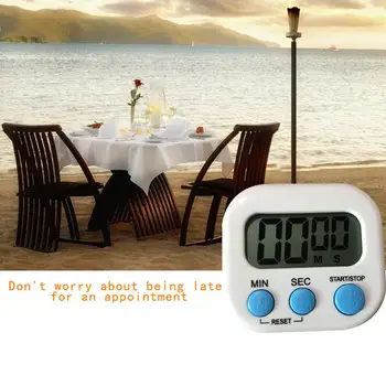 LCD Displej Domácej Kuchyni Časovač Námestie Pečenie Varenie Počítať Alarm Spánku alebo v Kuchyni na Varenie, Sprcha Štúdia Stopky