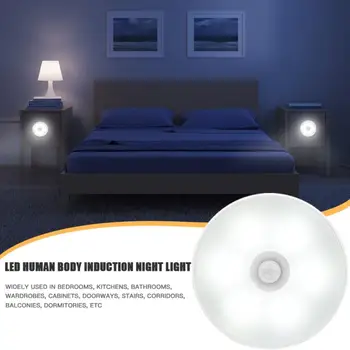 LED Senzor Pohybu, Nočné Svetlo USB Nabíjateľné Spálňa Nástenné Svietidlo Schody Inteligentné Telo Svetlo Energeticky Úsporné Senzor na Čítanie Vnútorné