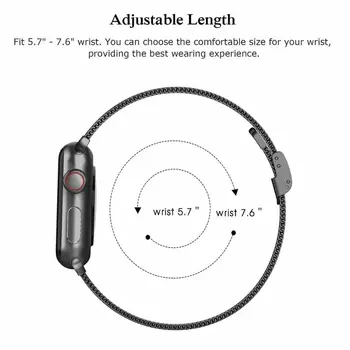 Milánske popruh Pre Apple Hodinky kapela 44 mm 40 mm iWatch kapela 42mm/38mm silm náramok z Nerezovej ocele Apple hodinky série 4 3 5 SE 6