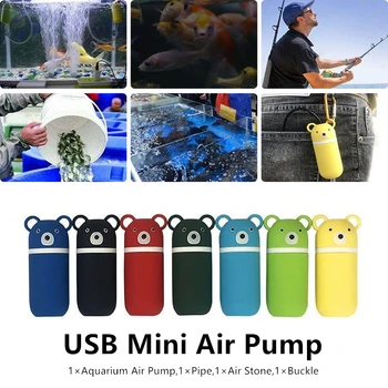 Mini Prenosné Akvárium USB akvárium Filter akvárium Kyslíka Čerpadlo Vzduch Tichý, Energeticky Úsporné Akvárium Sklenené Nádoby Príslušenstvo