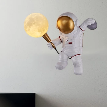 Moderné Astronaut Nástenné Svietidlo Art Deco Živice Lampa LED Steny, Spálne, Čítanie Tvorivé Obývacia Izba, Podkrovie Dekorácie Priestor Muž Nástenné svietidlo