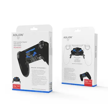 New Metal gamepad späť s Predĺženou tlačidlo Turbo pre PlayStation PS4 SLIM PS4 Pro controller adaptér s Mods a Elite paddies