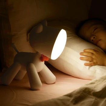 Nové Krásne Psa LED Nočné Svetlo Pre Deti, Baby, Deti, Psa LED USB LED Nočné Lampy, USB Nabíjateľné Tabuľka Svetlo detská Izba Decor