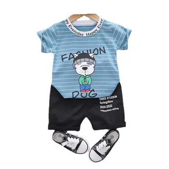Nové Módne Deti Oblečenie Letné Baby Dievča Oblečenie Chlapci Šport T-Shirt Šortky 2ks/Set Batoľa Bežné Kostým Deti Tepláky