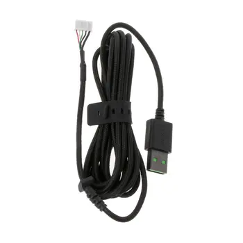 Odolné Nylonové Pletené Line Myš USB Kábel, Náhradný Drôt pre razer DeathAdder Elite Káblové Gaming Mouse