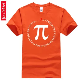Pi Číslo Cricle Matematika T Shirt Vedy Dar, Leto, Jeseň Bavlny O Krk Mužov Topy T Shirt Lumbálna 3D Vytlačené Na T-Shirt Dospelých