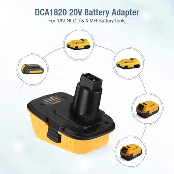 Pre Dca1820 18V USB Adaptér Pracovať s Max Dewalt Xr Dcb200 Dcb201 Dcb203 Dcb203Bt Dcb204 Dcb205 Dcb206 Kompaktný Batteri