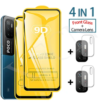 Pre Xiao Poco M3 Pro Objektív Prednej Úplné Pokrytie Screen Protector pre Mi Poco F3 M3 X3 Pro NFC Ochranné pocophone m3pro sklo film