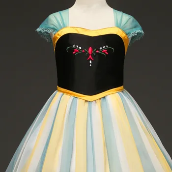 Princezná Anna Šaty Snehová Kráľovná Elsa Anna šaty Dievčatá Halloween Kostýmy Pre Deti Party šaty Fantasia Oblečenie