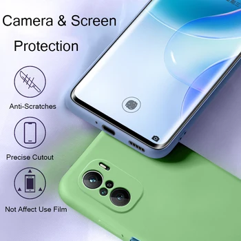 Prípad Pre Redmi Poznámka 10 Pro Kvapalné Silikónové Mäkké Fotoaparátu Kryt Na Ochranu Xiao Poco F3 Redmi Note10 Pro Telefón Prípade