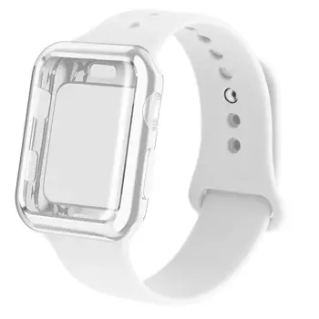 Puzdro+silikónový pre apple hodinky série 6 SE 5 4 3 iwatch kapela 42mm 38 bacelet watchband popruh pre apple hodinky kapela 44 mm 40 mm