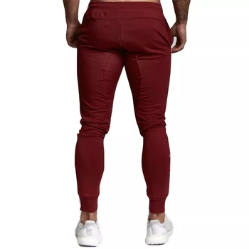 Pánske vysoko kvalitné Sik Hodváb značky polyester nohavice fitness bežné nohavice každodenný tréning fitness bežné športy, jogging nohavice