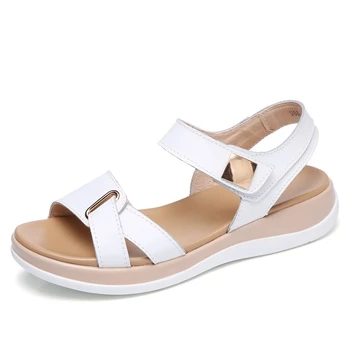 Sandále ženy 2021 elegantné farbou pláže topánky ženy móda háčik slučky letné sandále dámske topánky kôš femme plus veľkosť