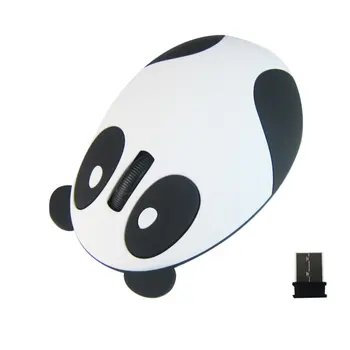 Silent Mouse 2.4 G Bezdrôtové Nabíjanie Myši Karikatúra Roztomilý Panda Optická Myš Office Home Príslušenstvo K Počítačom