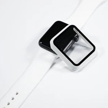 Sklo+Puzdro +Pútko pre apple hodinky kapela 44 MM 40 MM 42MM 38MM silikónové watchband Príslušenstvo correa náramok iwatch pásmo 5 4 3 SE 6