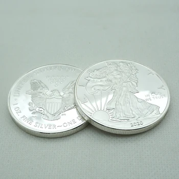 Slobody Eagle Mince 1 oz Jemné Strieborné Zberateľské Amerike Spojených Socha Výzvou Mince