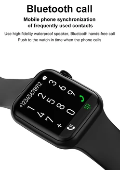 Smart Hodinky Mužov IWO W66 DT100 Smartwatch 2021 Bluetooth Hovor 1,75 Palec Prispôsobiť Split Screen Display IP68 Ženy Na IWO 13 W46