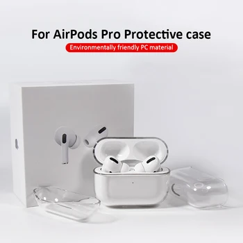 Transparentné Bezdrôtové Slúchadlá Plnenie Kryt Pre Apple AirPods 3 Pro Prípadoch Bluetooth-kompatibilné Box Headset Scratchproof Chrániť