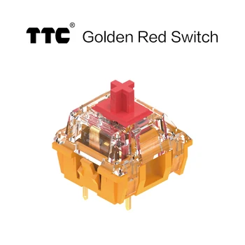TTC Zlaté, Červené Zlato Hnedé Prepínač V3 Lineárne Hmatové Os pre Mechanické klávesnice 3 Kolíky Prispôsobiť DIY Hráč