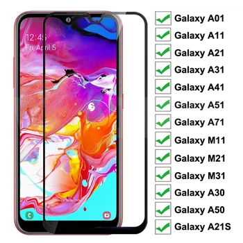 Tvrdené Sklo Na Samsung Galaxy A01 A11 A21 A31 A41 A51 A71 Screen Protector Sklo A21S M11 M21 M31 A30 A50 Ochranné Sklo