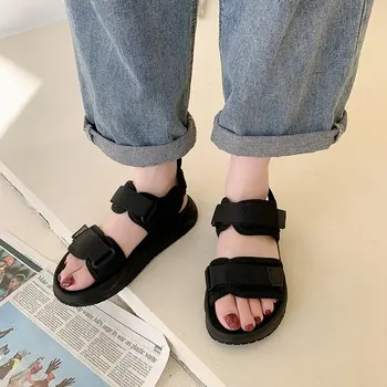 Velcro Platformu Sandále Ženy Hrubé Jediným Sandále Dámske Topánky Letné Prázdniny, Voľný Čas Otvorené Prst Sandále Zapatos Mujer 2021