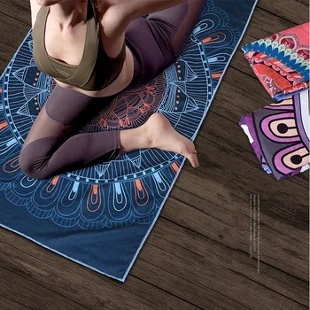 Veľká Veľkosť Non Slip Yoga Mat Pokrytie Uterák Rýchle sušenie Yoga Mat Shop Uteráky Pilates Prikrývky Fitness Meditácie Cvičenie Mat