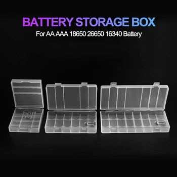 VŠETKY Batérie V Prípade 18650 26650 16340 Batérie Držiak Úložný Box pre 2 4 8 AA AAA Nabíjateľné Batérie Kontajner Organizátor