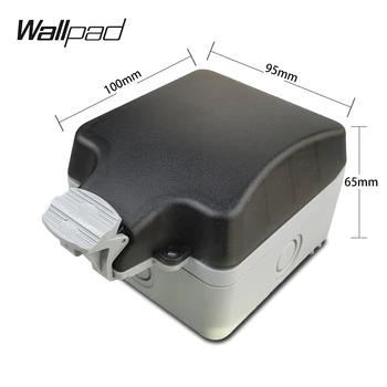 Wallpad Nepremokavé francúzsky Zásuvky IP66 Vodotesný Box Pre Vonkajšie alebo Kúpeľňa Použitie