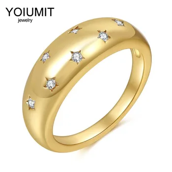 Yoiumit 2021 New Star Wild Geometrické Zlaté Prst Šperky, Módne Zásnubné Prstene