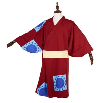 Červená Kimono Anime Jeden Opice Luff Kus Cosplay Kostým