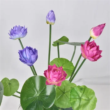 Črepníkové Simulácia Malé Lotus Garden Home Vonkajšie Dekorácie DIY Svadobné Dekorácie, Dekorácie, kvetináče, Jesenné Dekorácie